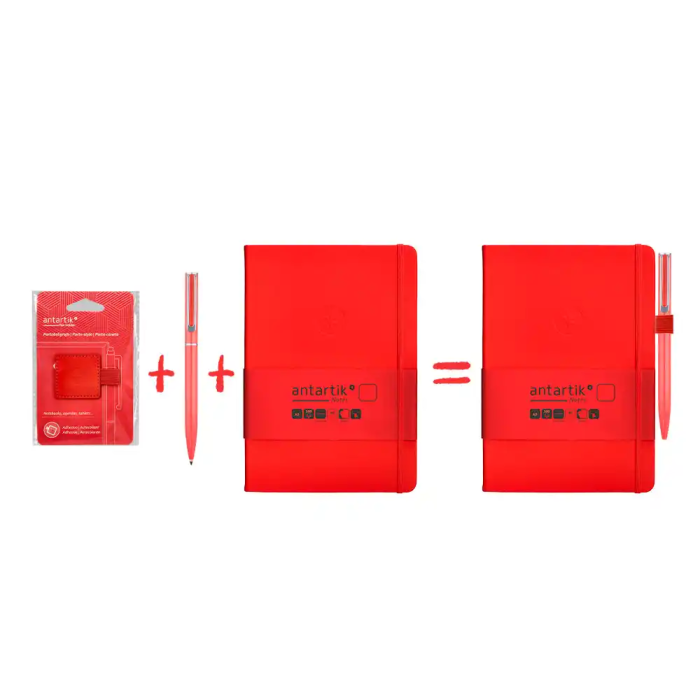 Antartik Portabolígrafo Autoadhesivo para Cuaderno con Elástico hasta 15 mm, Rojo, 40x40 mm 10 Antartik Portabolígrafo Autoadhesivo para Cuaderno con Elástico hasta 15 mm, Rojo, 40x40 mm 10