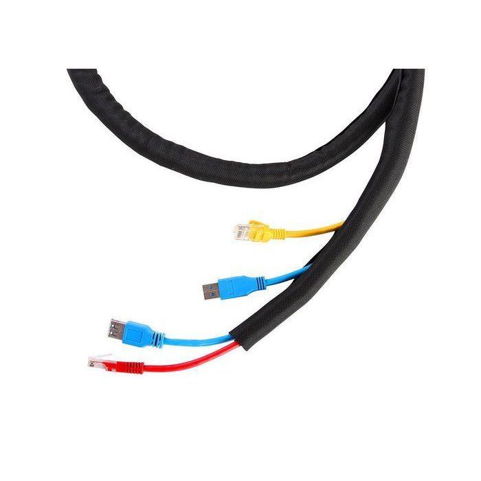 Vivolink Funda de Gestión de Cables Flexible Ø38mm Negra, Rollo de 25m 11 Vivolink Funda de Gestión de Cables Flexible Ø38mm Negra, Rollo de 25m 11