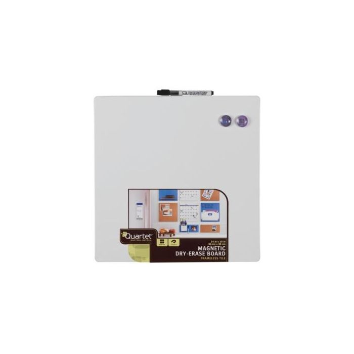 Nobo Pizarra Magnética Blanca 360x360mm con Rotulador e Imanes, 1903802 1