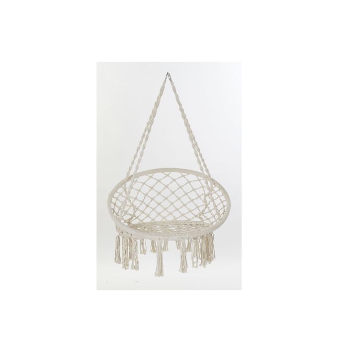 DKD Home Decor Silla Colgante para Terraza y Jardín, Crudo, 63 x 120 x 80 cm 5