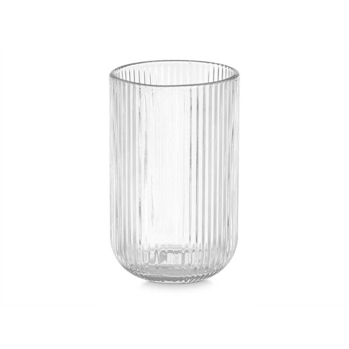 Vaso Transparente Rayas 430Ml Vivalto 7X12CM (24 Unidades) 1 Vaso Transparente Rayas 430Ml Vivalto 7X12CM (24 Unidades) 1