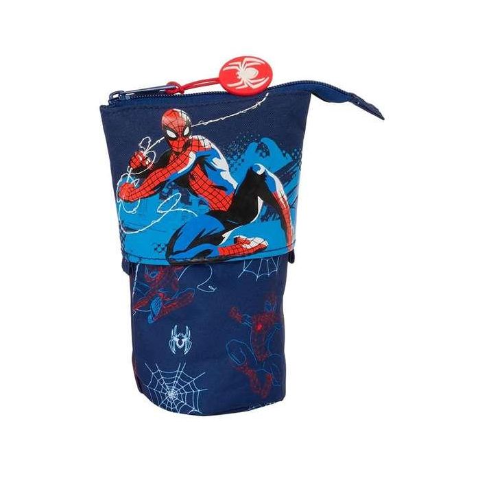 Bolso Escolar Portatodo Safta Cubilete Spiderman Neon 60x80x190 mm Bolso Escolar Portatodo Safta Cubilete Spiderman Neon 60x80x190 mm
