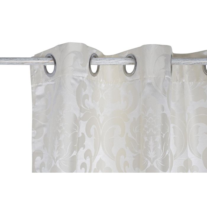 DKD Home Decor Cortina Tradicional Beige 270 x 140 cm (2 Unidades) 2