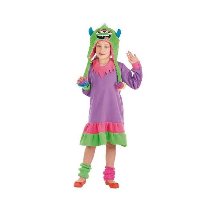Creaciones Llopis t-5 Disfraz Monstruita Infantil para Niña 11-13 Años - Incluye Vestido, Polainas y Gorro Creaciones Llopis t-5 Disfraz Monstruita Infantil para Niña 11-13 Años - Incluye Vestido, Polainas y Gorro