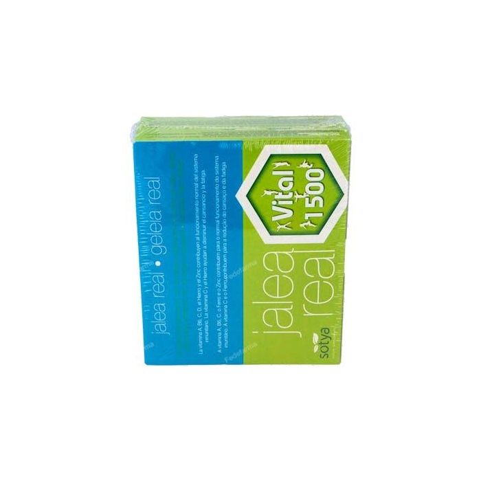 Sotya Jalea Real Vital 1500mg, 20 Viales. Con Vitaminas para Sistema Inmunitario, Energía y Reducir Cansancio