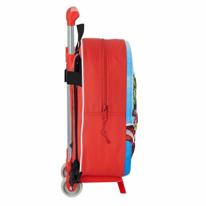Mochila Escolar 3D con Ruedas 705 The Avengers Rojo 1 Mochila Escolar 3D con Ruedas 705 The Avengers Rojo 1