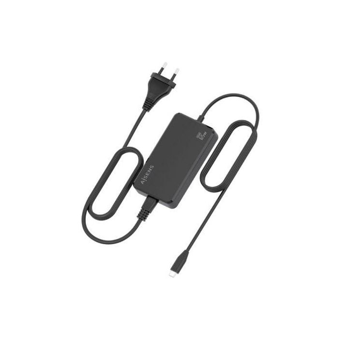 Cargador Sobremesa GaN Aisens ASCH-1PD65D068-BK/ 1xUSB Tipo-C/ 65W 2