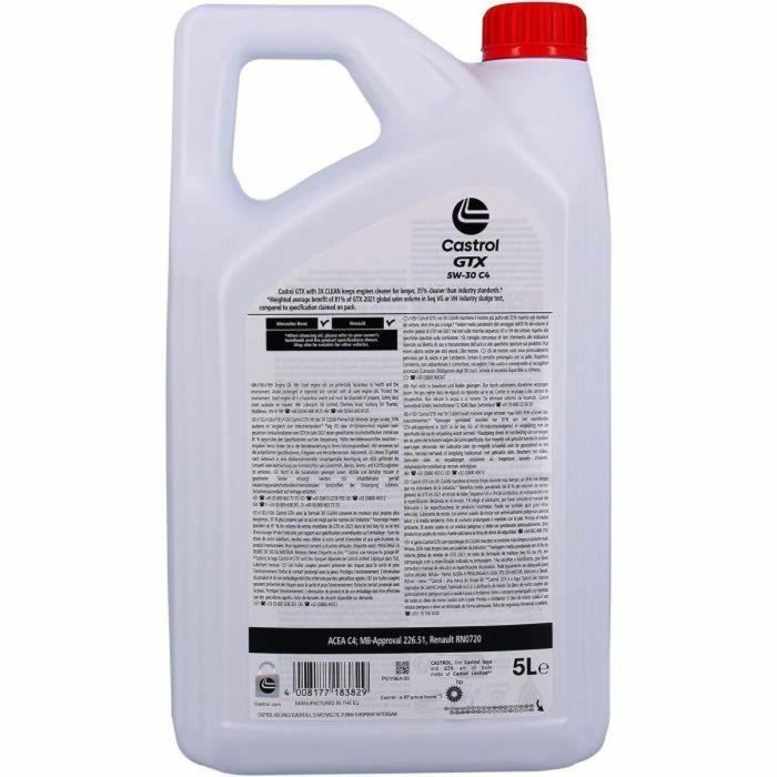 Aceite de motor Castrol GTX Diesel 5W30 C4 5 L 1 Aceite de motor Castrol GTX Diesel 5W30 C4 5 L 1