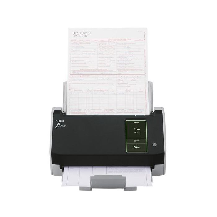 Ricoh fi-8040 Escáner de Documentos ADF Dúplex 40 ppm/80 ipm LAN USB 3.2 con Pantalla Táctil 50 Hojas 29