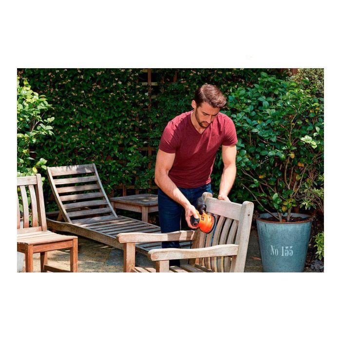 Black+Decker Lijadora Rotorbital BEW210-QS 230W Base Ø125mm 2