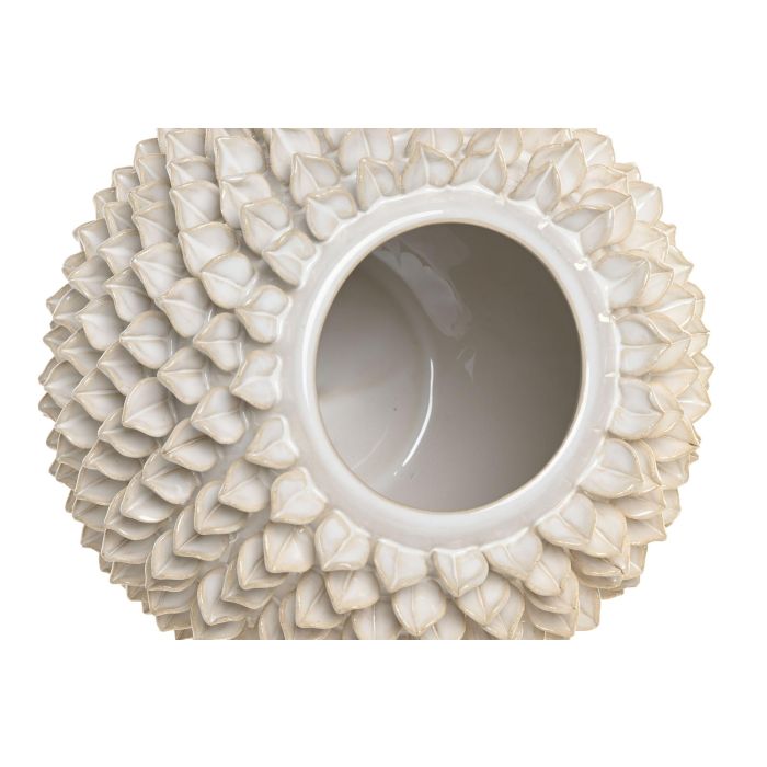 Jarron Shabby DKD Home Decor Blanco 25 x 25 x 25 cm (2 Unidades) 2