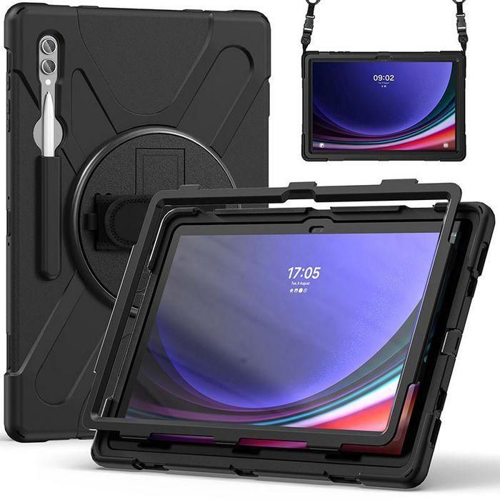 eSTUFF Funda AUSTIN Defender Negra para Galaxy Tab S10 Ultra / S9 Ultra / S8 Ultra sin protector de pantalla 2