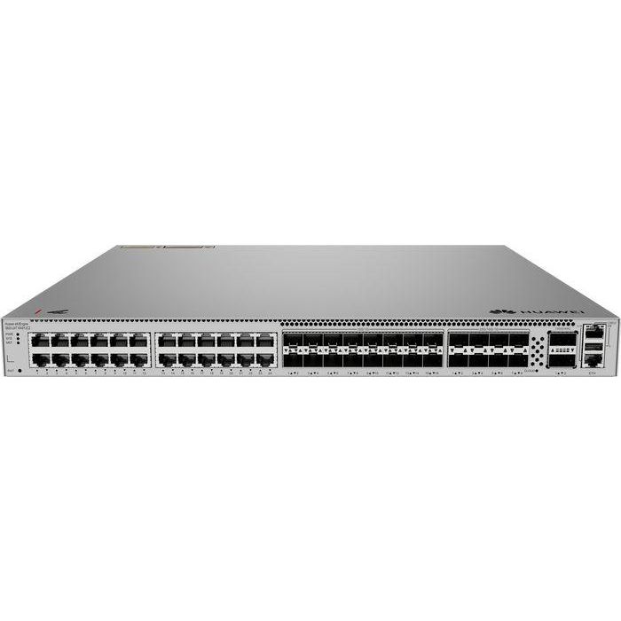 HUAWEI eKit 24*10/100/1000BASE-T ports, 16*10GE SFP+ ports, 8*25GE SFP28 ports, 2*100GE QSFP28 ports, expansion card slot, with 1*AC power module 2 HUAWEI eKit 24*10/100/1000BASE-T ports, 16*10GE SFP+ ports, 8*25GE SFP28 ports, 2*100GE QSFP28 ports, expansion card slot, with 1*AC power module 2