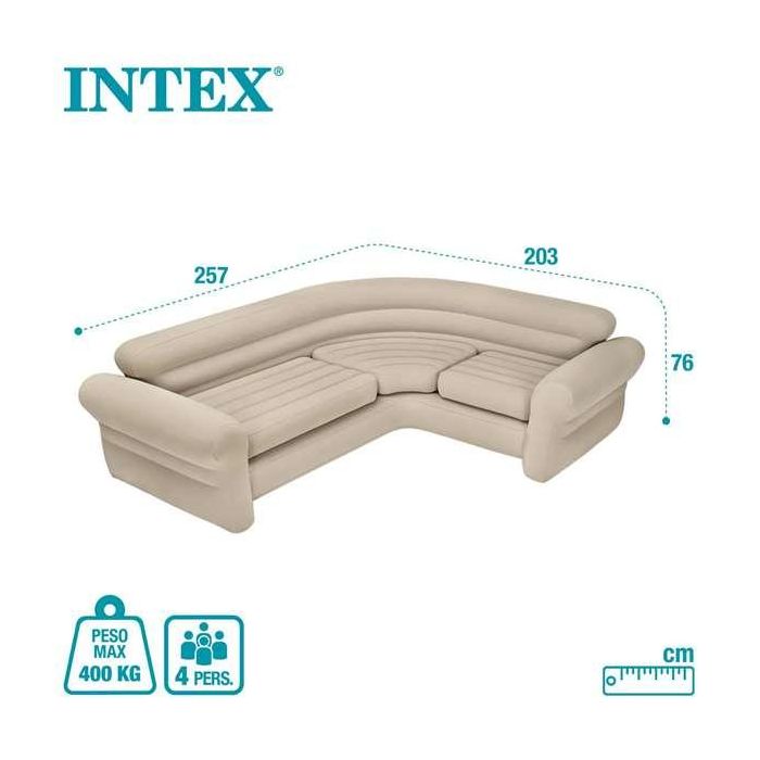 Intex Sofa Hinchable Rinconera 257x203x76 cm PVC 3 Intex Sofa Hinchable Rinconera 257x203x76 cm PVC 3