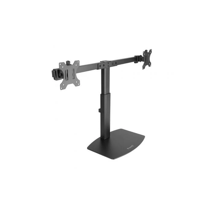 TooQ Soporte Sobremesa 2 Monitores DB1727TN-B Giratorio Inclinable hasta 6kg por Brazo Pantallas 17'-27' VESA Negro
