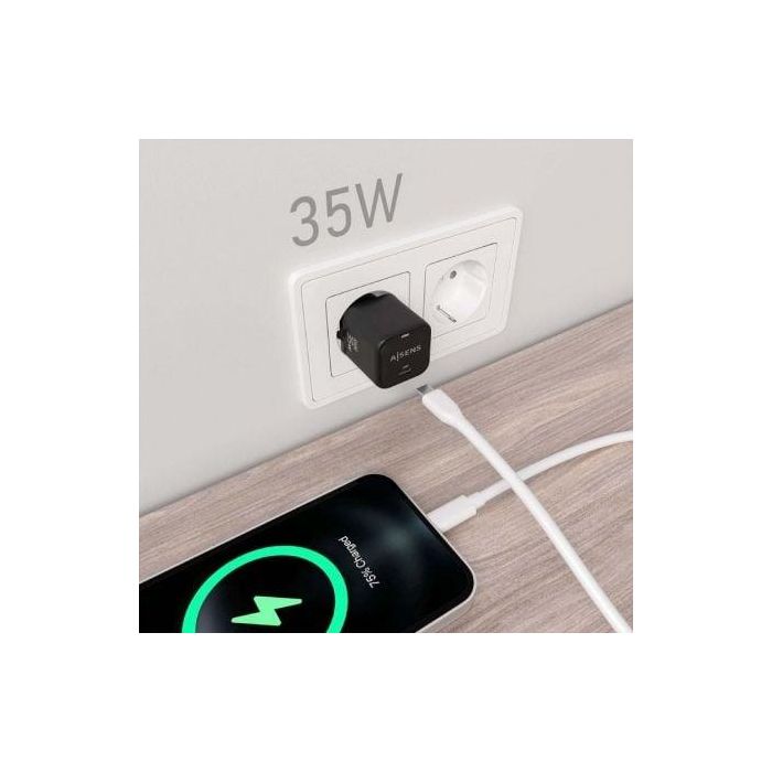 Cargador de Pared Aisens ASCH-35W1P023-BK Negro 35 W (1 unidad) 4 Cargador de Pared Aisens ASCH-35W1P023-BK Negro 35 W (1 unidad) 4
