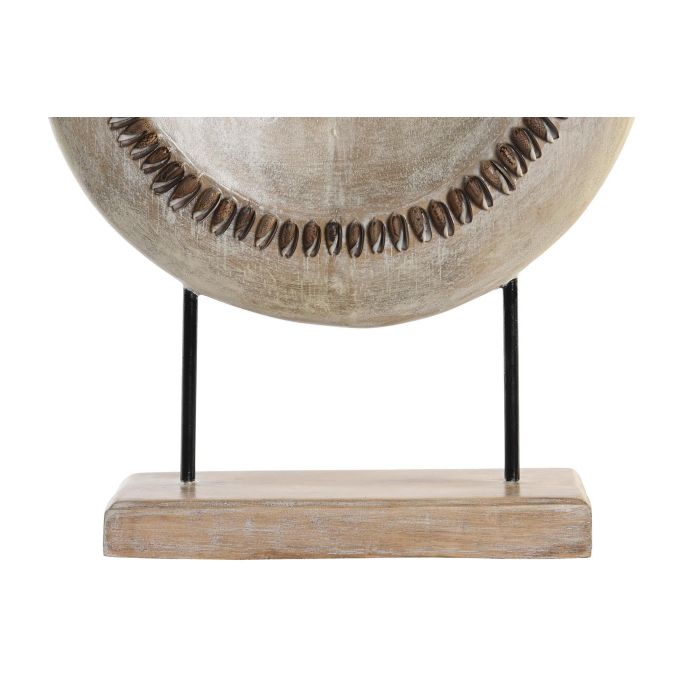 DKD Home Decor Decoración Balines Círculo Beige, Materiales: Albasia y Hierro, Dimensiones: 39x12x55 cm 1 DKD Home Decor Decoración Balines Círculo Beige, Materiales: Albasia y Hierro, Dimensiones: 39x12x55 cm 1