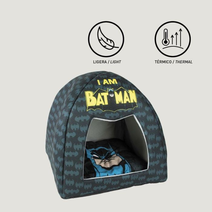 Cueva cama para perro batman talla talla única 15