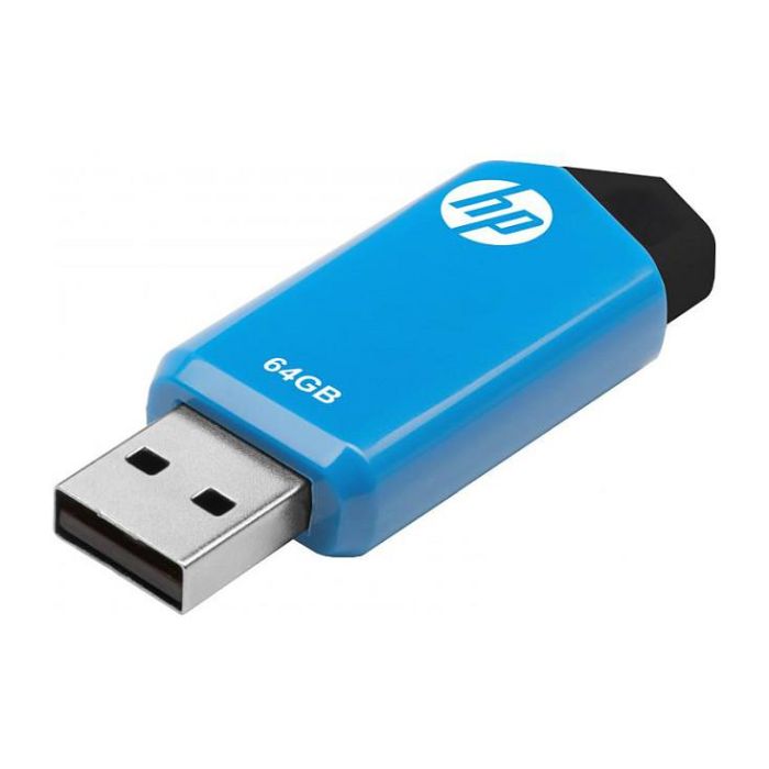 HP v150w 64GB USB 2.0 Flash Drive (Negro/Azul) HP v150w 64GB USB 2.0 Flash Drive (Negro/Azul)