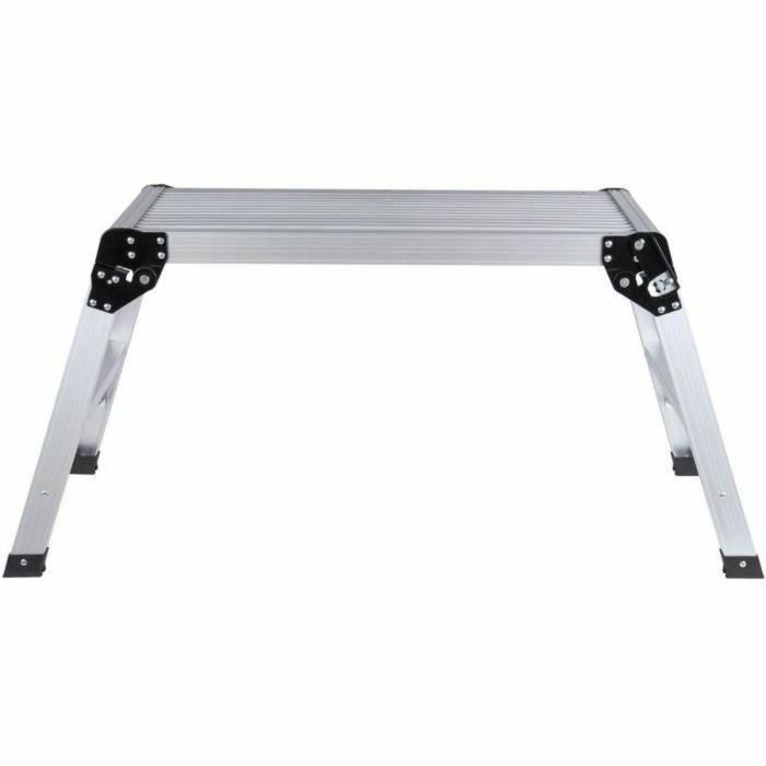 Defpro DEF1686832420157 Escalón de aluminio Plegable con pies antideslizantes - 90x30 cm - Alto 49,5 cm 4
