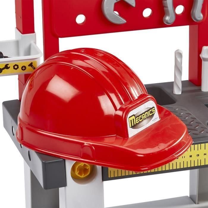 Ecoiffier Super Pack Mecánico con Banco de Trabajo, Carretilla, Casco y 19 Herramientas de Juguete para Niños +18 Meses 4