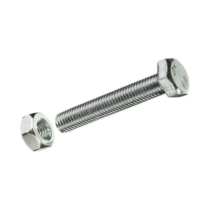 Fadix 10912582 Caja L Tornillo Métrica Cabeza Hexagonal + Tuerca Cincado M 8 x 60 mm 15 Unidades 1