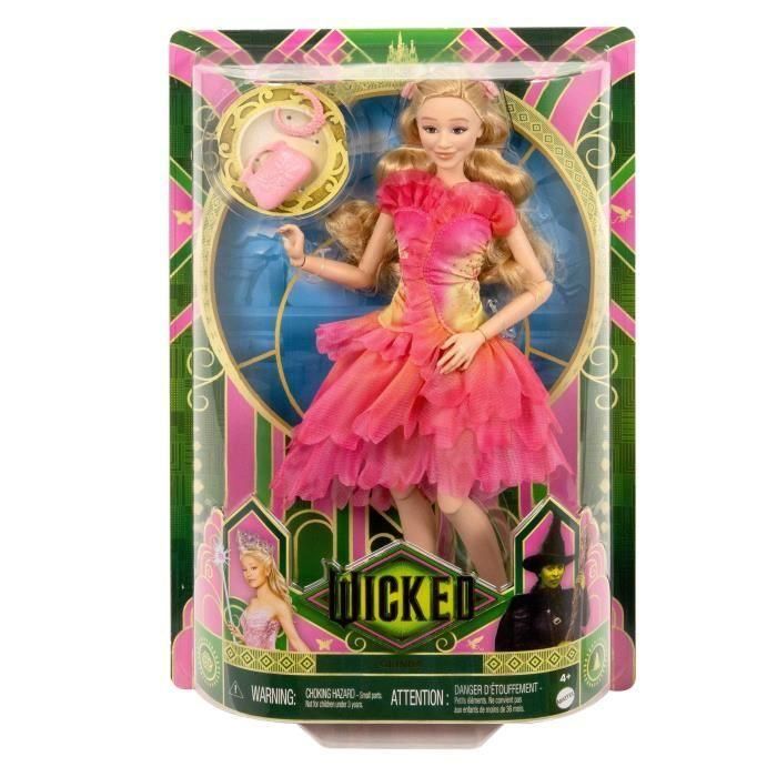 Mattel HXT63 Muñeca Wicked Glinda con Accesorios y Ropa Extraíbles Disney 1