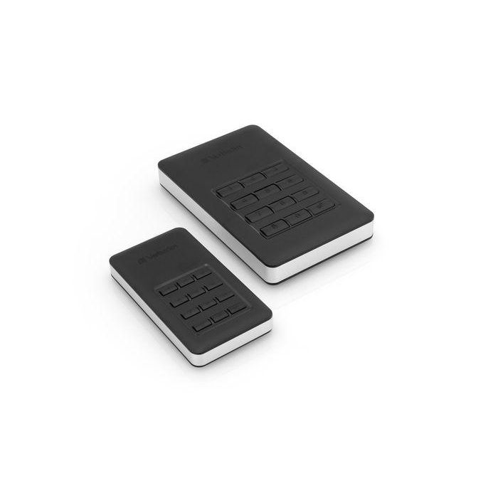 Verbatim Store 'n' Go Disco Duro Externo Portátil Seguro con Acceso por Teclado, 2TB, USB 3.1 Gen 1 USB-C para PC/Mac/TV 10