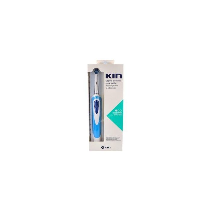 Kin Cepillo de dientes eléctrico recargable con movimiento oscilante y temporizador, para higiene óptima y control de placa, 1 unidad