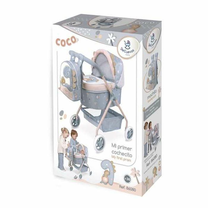 Mi primer coche de muñeca coco con mochila para muñecas de hasta 42 cm.35x50x56 cm 3