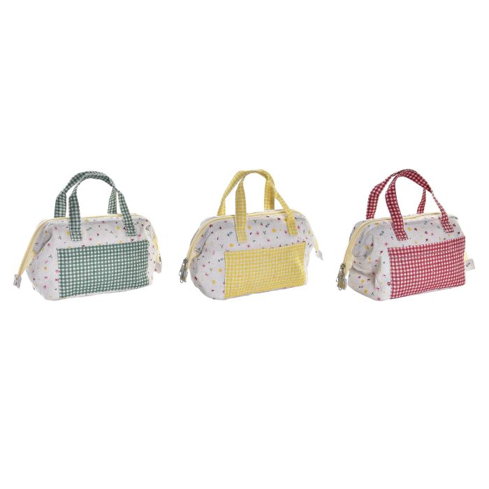DKD Home Decor Bolsa Térmica Shabby, Colección Vichy Sweet, de Poliéster, Colores Surtidos, 11x16x34 cm (Pack de 6 Unidades)