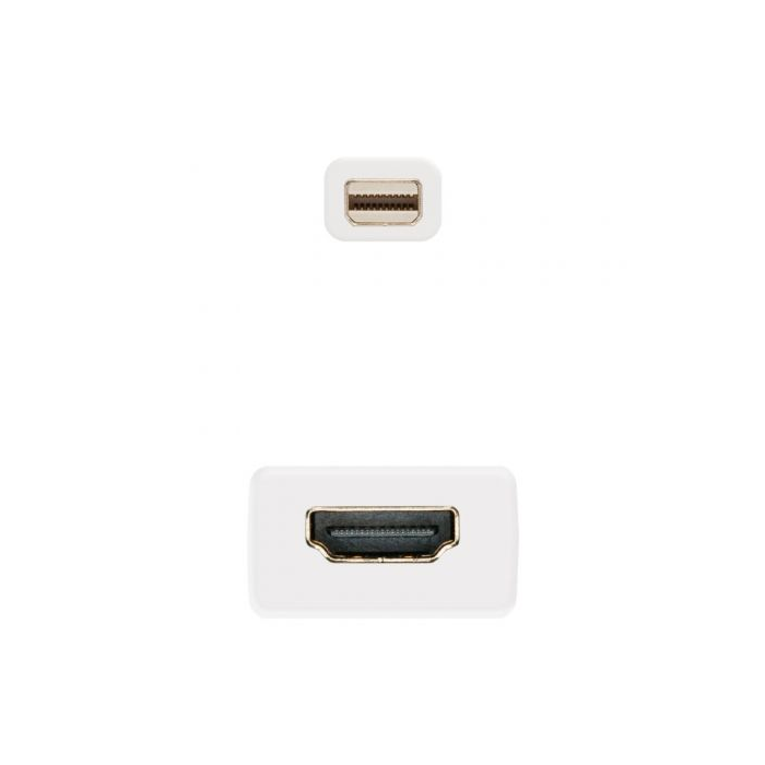 Adaptador Mini Display Port a HDMI NANOCABLE 10.16.0102-W Blanco 2 Adaptador Mini Display Port a HDMI NANOCABLE 10.16.0102-W Blanco 2