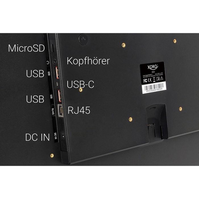 XORO MegaPAD 2404v7 24" (60.96cm) Tablet Android 64GB, negro 3 XORO MegaPAD 2404v7 24" (60.96cm) Tablet Android 64GB, negro 3