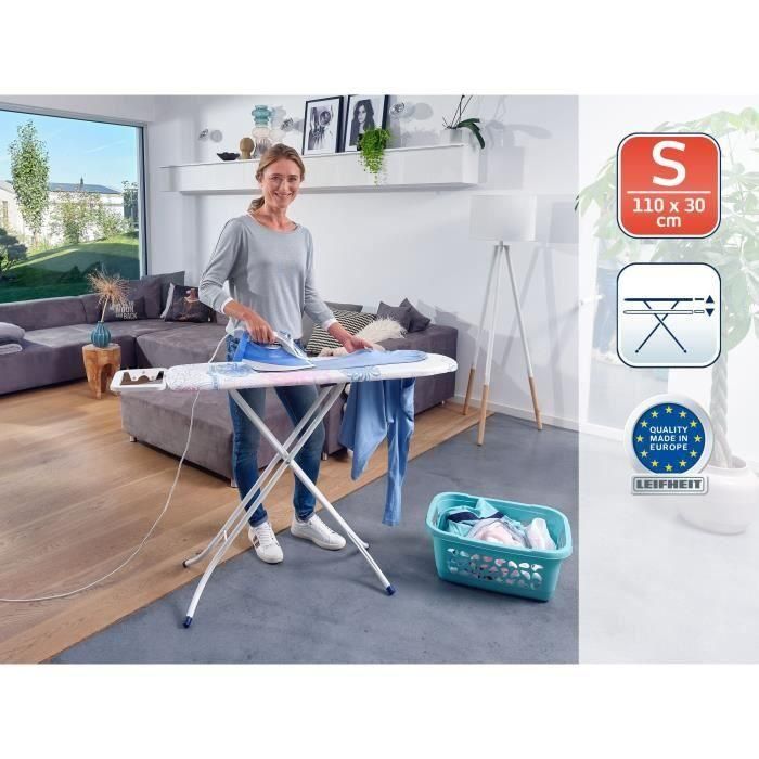 Leifheit Tabla de Planchar Fashion S 110x30cm, Superficie Metal Expandido, Soporte Fijo, Altura Ajustable 75-88cm 1 Leifheit Tabla de Planchar Fashion S 110x30cm, Superficie Metal Expandido, Soporte Fijo, Altura Ajustable 75-88cm 1