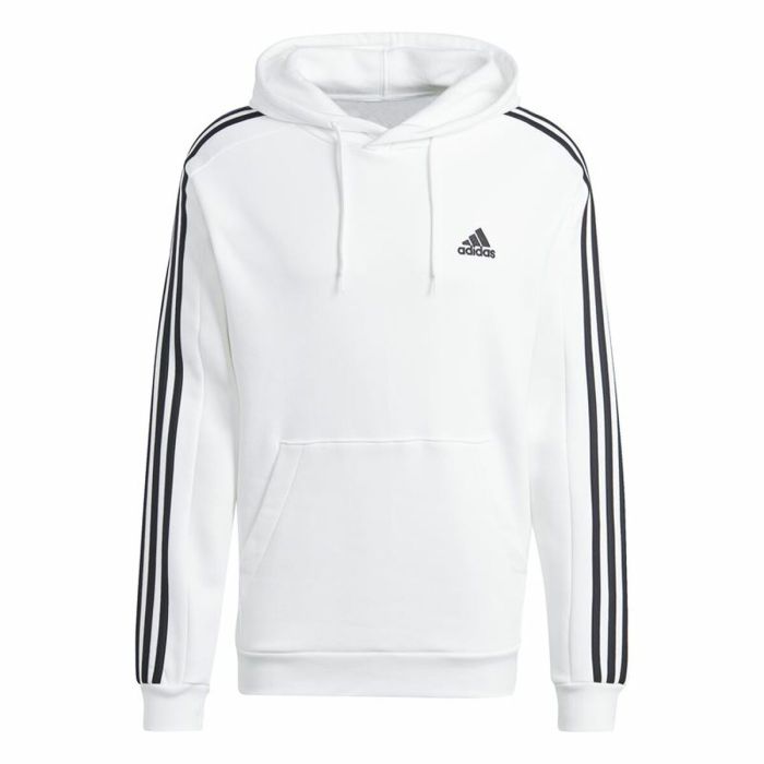 Sudadera con Capucha Hombre Adidas 3S Fl Hd Blanco XL 0 Sudadera con Capucha Hombre Adidas 3S Fl Hd Blanco XL 0