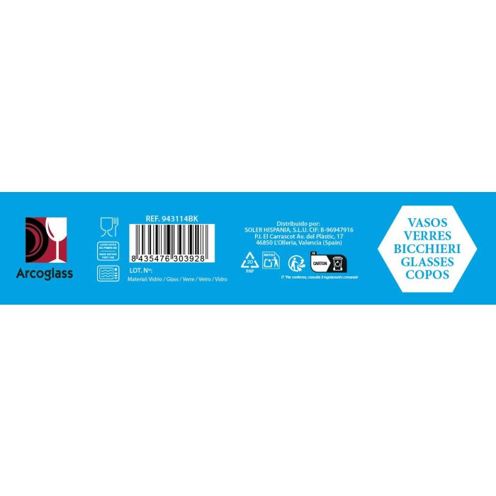 Set 6 Vasos 290Cc "Nela Lacey" (4 Cajas) 2 Set 6 Vasos 290Cc "Nela Lacey" (4 Cajas) 2