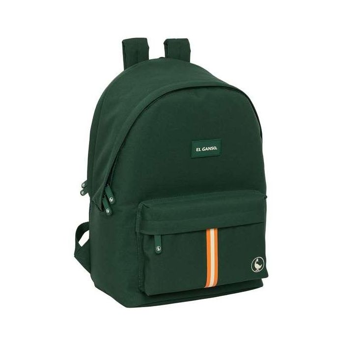 El Ganso Mochila Doble para Portátil 15,6" + USB Basics Green 31x44x18 cm 0 El Ganso Mochila Doble para Portátil 15,6" + USB Basics Green 31x44x18 cm 0