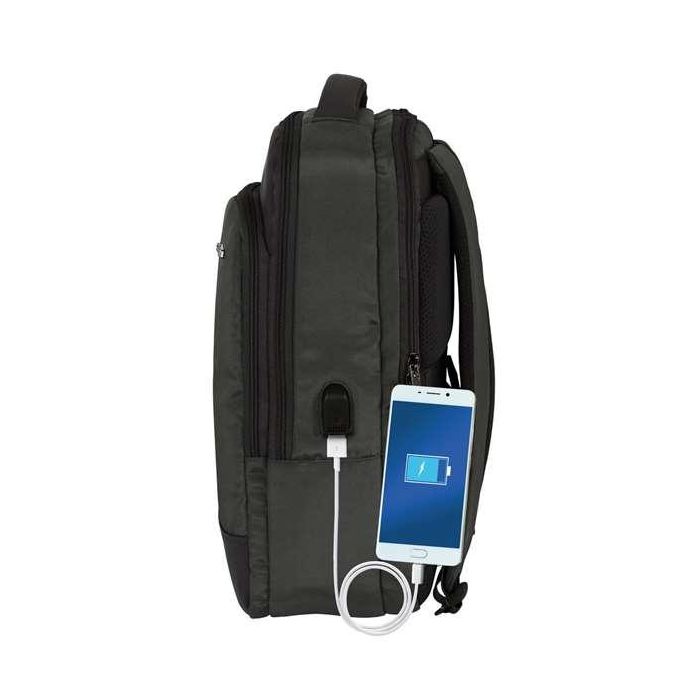 Mochila para Portátil y Tablet con Salida USB Safta Business Gris (29 x 44 x 15 cm) 19 Mochila para Portátil y Tablet con Salida USB Safta Business Gris (29 x 44 x 15 cm) 19