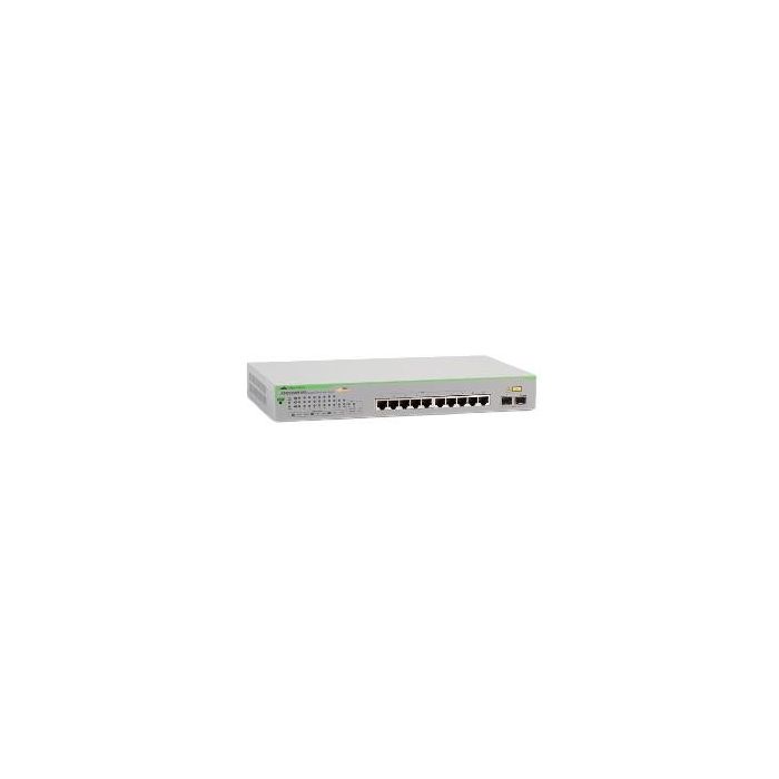 Allied Telesis GS950/10PS Switch Gigabit WebSmart Gestionado 8x 10/100/1000T PoE+ 2x Puertos SFP