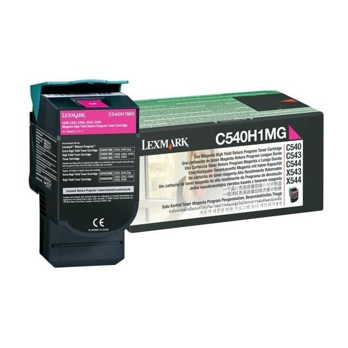 Lexmark Toner magenta C54x/X54x, rendimiento aproximado 2.000 páginas