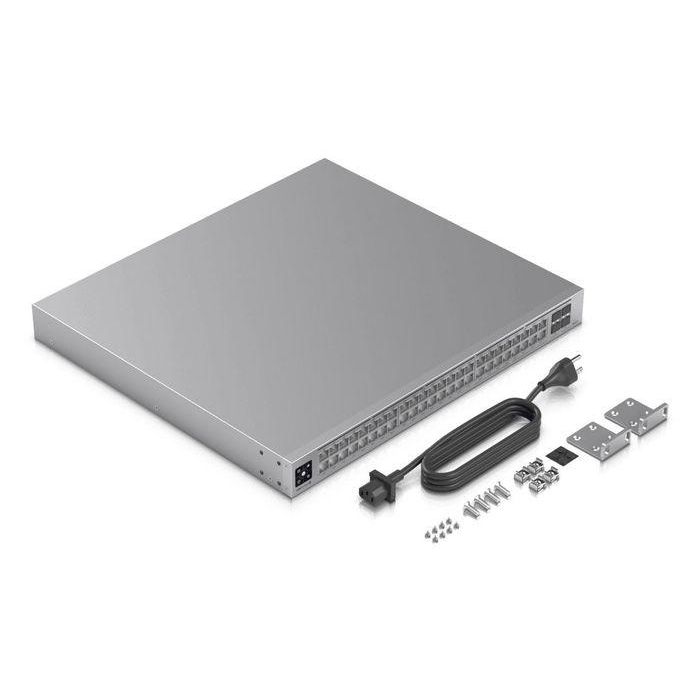 Ubiquiti UniFi Pro Max 48 PoE Switch Gestionado L3 Gigabit Ethernet, 48 Puertos PoE, Montaje en Rack 1U 10