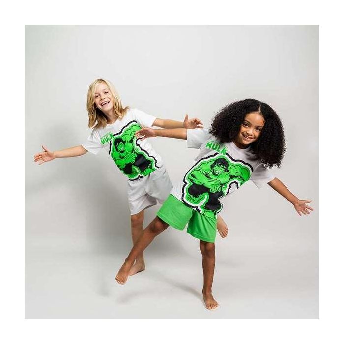Pijama Infantil The Avengers Verde 7 Años 3