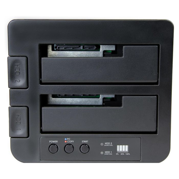StarTech Duplicador Clonador Autónomo de Discos Duros o SSD SATA 2 Bahías USB 3.1 10Gbps Negro StarTech Duplicador Clonador Autónomo de Discos Duros o SSD SATA 2 Bahías USB 3.1 10Gbps Negro