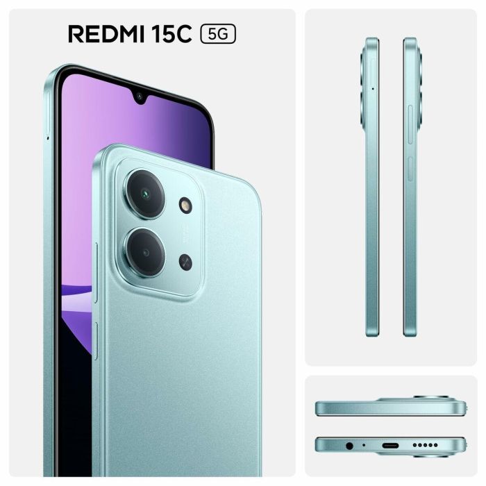 Xiaomi Redmi 15C 5G Smartphone 4GB RAM 256GB 6.9" Verde Cámara 50MP Batería 6000mAh 9