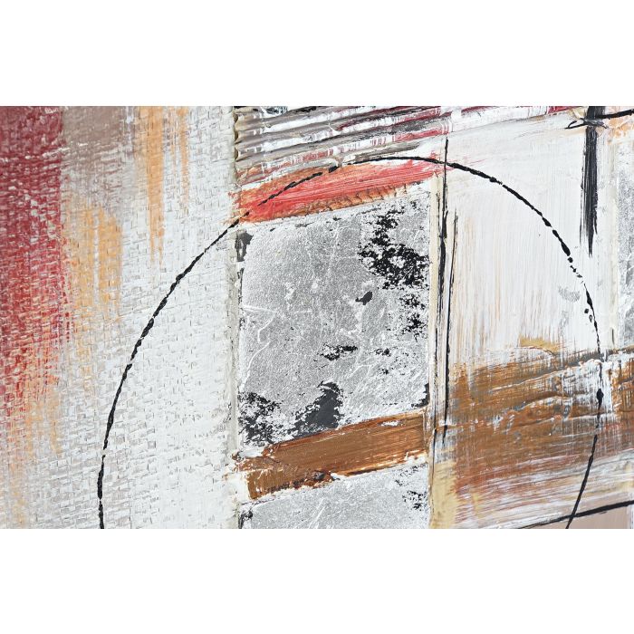 DKD Home Decor Cuadro Loft Abstracto Pintado a Mano sobre Lienzo y Pino Gris Blanco 60x60 cm (Juego de 2 Unidades) 2 DKD Home Decor Cuadro Loft Abstracto Pintado a Mano sobre Lienzo y Pino Gris Blanco 60x60 cm (Juego de 2 Unidades) 2