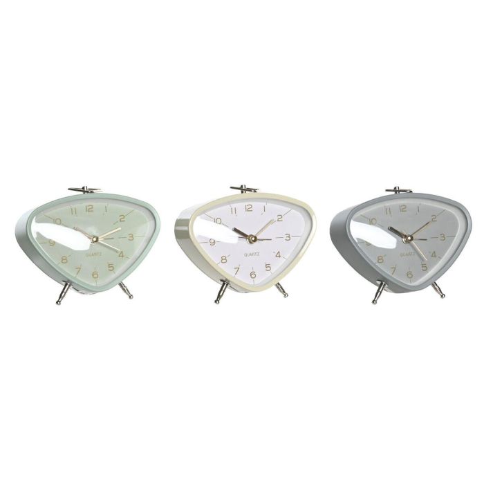 Reloj Despertador Vintage DKD Home Decor Azul Blanco 4 x 10 x 11.5 cm (3 Unidades)