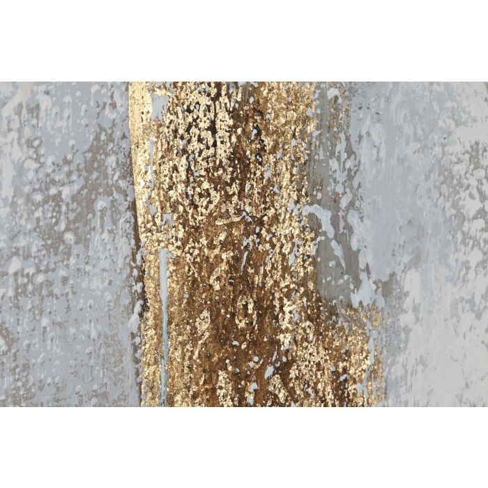 DKD Home Decor Cuadro Moderno Abstracto Gris Dorado 4 x 131 x 131 cm 1