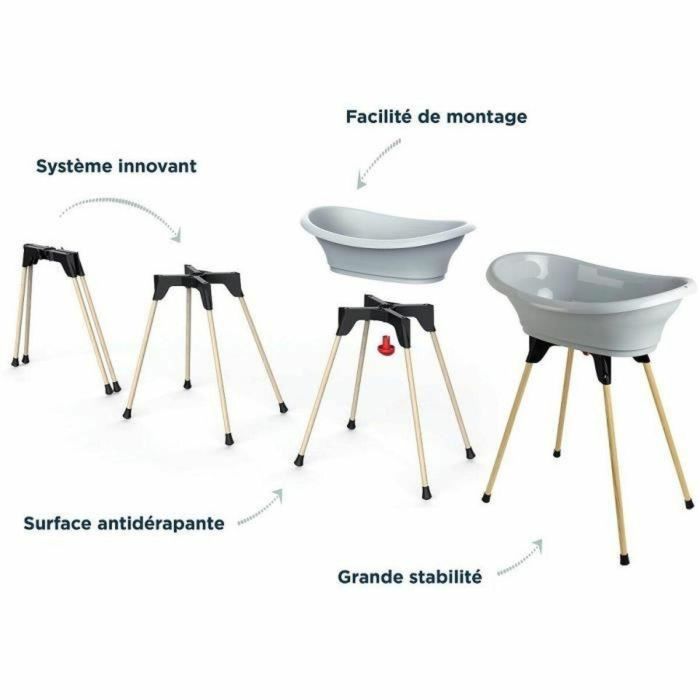 Thermobaby Vasco 9 en 1 Pack de Baño Completo para Bebé con Bañera, Termómetro y Accesorios - Charm Grey 4 Thermobaby Vasco 9 en 1 Pack de Baño Completo para Bebé con Bañera, Termómetro y Accesorios - Charm Grey 4