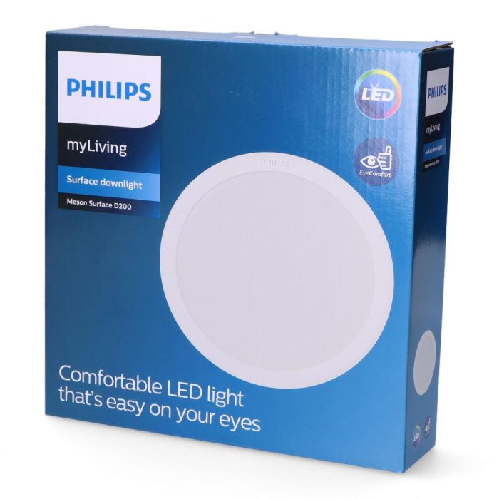 Downlight led de superficie/empotrar 23,5w 1820lm 4000k luz dia mod. meson ø22,17x5cm philips 1