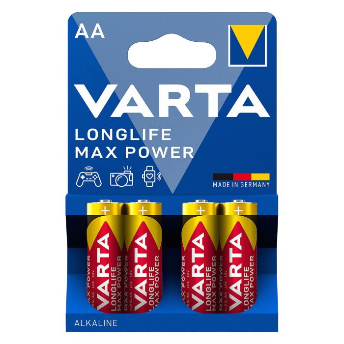 Varta 4706101404 Pilas Alcalinas LR06 AA Longlife Max Power 4uds 1 Varta 4706101404 Pilas Alcalinas LR06 AA Longlife Max Power 4uds 1